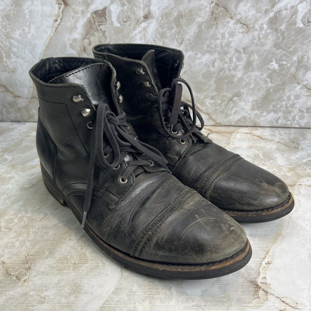 Thursday Boot Company Men’s Leather Cap Toe Lace-Up Ankle Boots Size 11 US